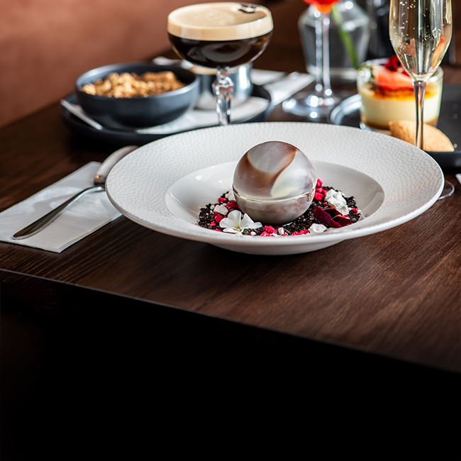 Dessert menu at The Pheasant